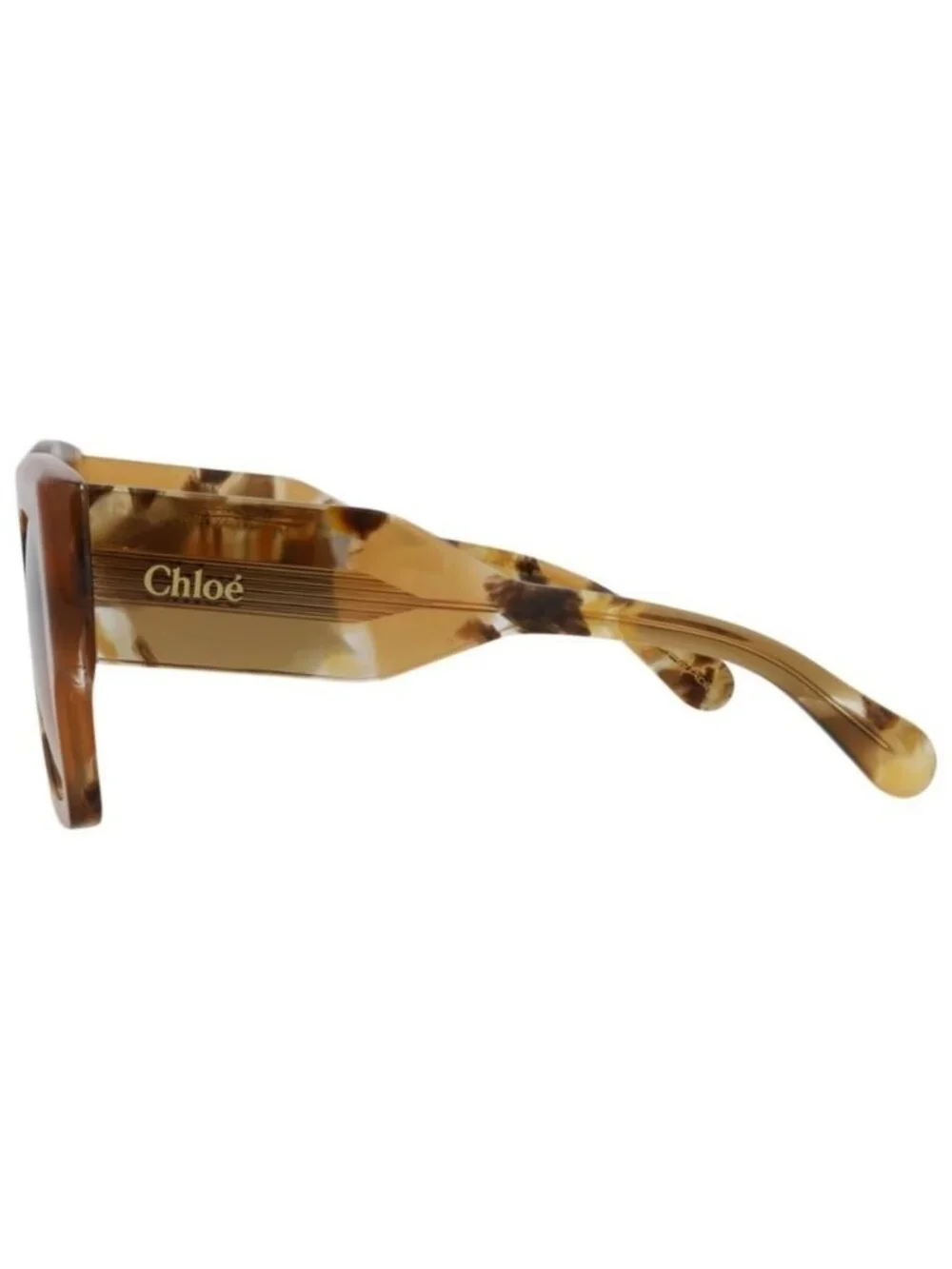 New Chloé Womens Square/Rectangle Havana Havana Brown Fashion Designer Sunglasse